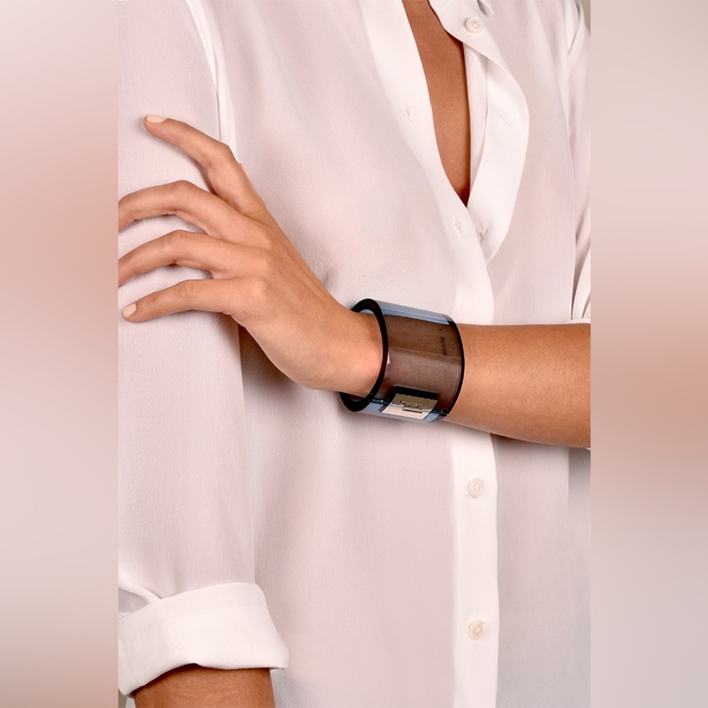 Celine Blue Lucite Cuff-Small